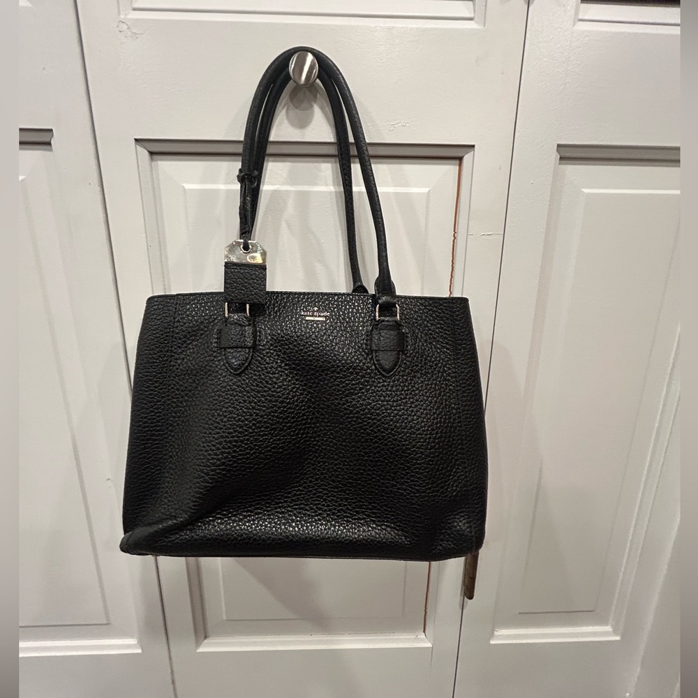 Kate Spade Pebbled Leather Black Work Tote